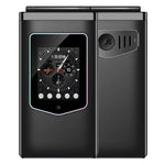Téléphone à clapet HAMTOD T8 4G, 2,8 pouces + 1,77 pouces, VoLTE, BT, SOS, OTG, version UE
