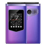 Téléphone à clapet HAMTOD T8 4G, 2,8 pouces + 1,77 pouces, VoLTE, BT, SOS, OTG, version UE
