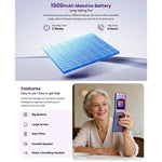 Téléphone à clapet HAMTOD T8 4G, 2,8 pouces + 1,77 pouces, VoLTE, BT, SOS, OTG, version UE