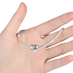 Accessoires de bracelet et collier à breloques en argent sterling S925 avec lettres et cœur « Sœur »