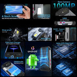 Unihertz Tank mini 1 / 8849, appareil photo 100 MP, écran 4,3 pouces, Android 13, processeur Helio G99 octa-core, réseau : 4G, Tank mini 1 8 Go + 256 Go