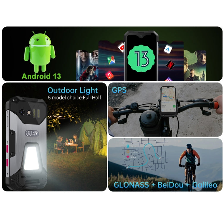 Unihertz Tank mini 1 / 8849, appareil photo 100 MP, écran 4,3 pouces, Android 13, processeur Helio G99 octa-core, réseau : 4G, Tank mini 1 8 Go + 256 Go