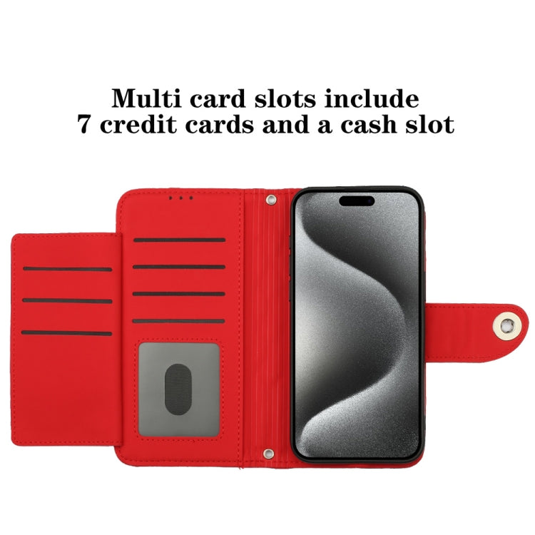 Étui de téléphone en cuir rabattable à texture losange avec cordon, pour iPhone 11, pour iPhone 11 Pro, pour iPhone XS / X, pour iPhone XR, pour iPhone XS Max, pour iPhone 8 Plus / 7 Plus / 6s Plus