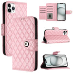 Étui de téléphone en cuir rabattable à texture losange avec cordon, pour iPhone 11, pour iPhone 11 Pro, pour iPhone XS / X, pour iPhone XR, pour iPhone XS Max, pour iPhone 8 Plus / 7 Plus / 6s Plus