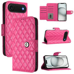 Étui de téléphone en cuir à rabat avec texture losange et cordon, Pour iPhone 17 Pro Max, Pour iPhone 17 Pro, Pour iPhone 17, Pour iPhone Air, Pour iPhone SE 2024, Pour iPhone 16 Pro Max, Pour iPhone 16 Pro, Pour iPhone 16 Plus