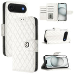 Étui de téléphone en cuir à rabat avec texture losange et cordon, Pour iPhone 17 Pro Max, Pour iPhone 17 Pro, Pour iPhone 17, Pour iPhone Air, Pour iPhone SE 2024, Pour iPhone 16 Pro Max, Pour iPhone 16 Pro, Pour iPhone 16 Plus