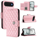 Étui de téléphone en cuir à rabat avec texture losange et cordon, Pour iPhone 17 Pro Max, Pour iPhone 17 Pro, Pour iPhone 17, Pour iPhone Air, Pour iPhone SE 2024, Pour iPhone 16 Pro Max, Pour iPhone 16 Pro, Pour iPhone 16 Plus