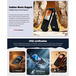 Téléphone robuste HAMTOD H3, 2,8 pouces T107 ARM CortexTM A7 Quad-core 1,0 GHz, Réseau: 4G, VoLTE, BT, SOS, Version UE