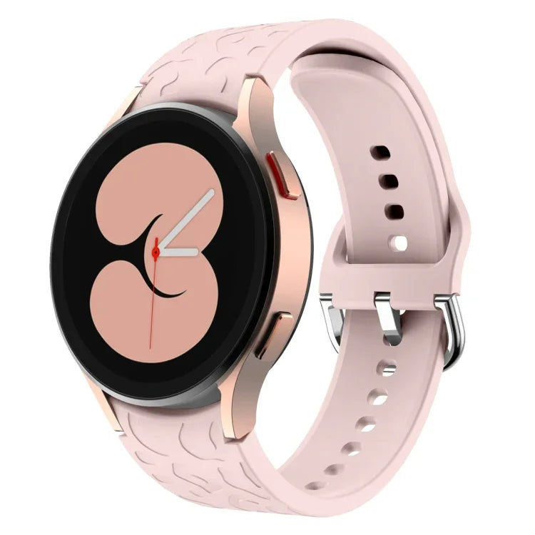 Bracelet de montre en silicone gaufré imprimé léopard, pour Samsung Galaxy Watch 6
