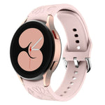 Bracelet de montre en silicone gaufré fleur papillon, pour Samsung Galaxy Watch 6