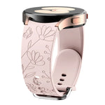 Bracelet de montre en silicone gaufré fleur papillon, pour Samsung Galaxy Watch 6