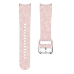 Bracelet de montre en silicone gaufré fleur papillon, pour Samsung Galaxy Watch 6