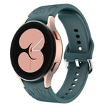 Bracelet de montre en silicone gaufré fleur papillon, pour Samsung Galaxy Watch 6