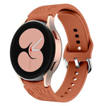 Bracelet de montre en silicone gaufré fleur papillon, pour Samsung Galaxy Watch 6