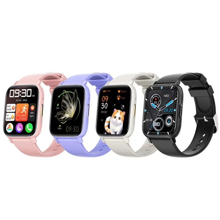 Montre connectée de sport DM60+ 1,83 pouce BT5.2, compatible avec les appels Bluetooth, le suivi du sommeil, de la glycémie, de l'oxygénation sanguine, de la température, de la fréquence cardiaque et de la pression artérielle.
