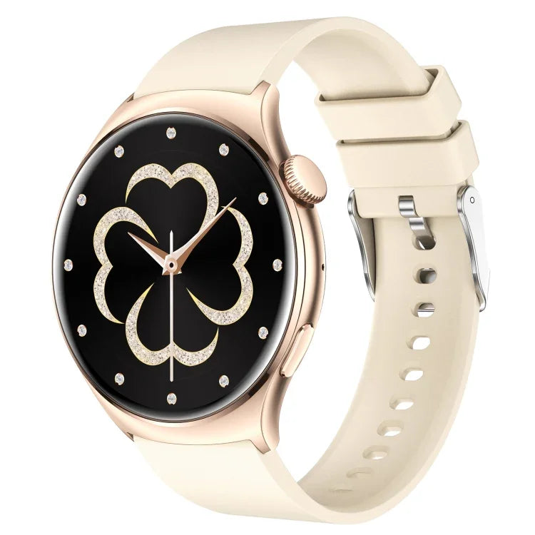 Montre connectée sport QX10 1,43 pouce BT5.2, suivi du sommeil, de la fréquence cardiaque, de l'oxygène sanguin et de la pression artérielle