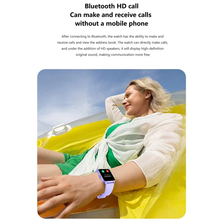 Montre connectée sport QS13 1,83 pouce BT5.2, compatible appels Bluetooth / suivi du sommeil, glycémie, saturation en oxygène, fréquence cardiaque et pression artérielle
