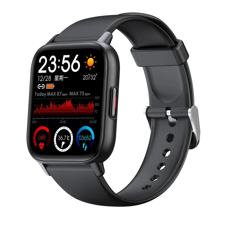 Montre connectée sport QS16 Pro 1,83 pouce BT5.0, compatible appels Bluetooth / suivi du sommeil, saturation en oxygène, température, fréquence cardiaque et pression artérielle