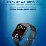 Montre connectée sport QS16 Pro 1,83 pouce BT5.0, compatible appels Bluetooth / suivi du sommeil, saturation en oxygène, température, fréquence cardiaque et pression artérielle
