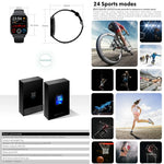 Montre connectée sport QS16 Pro 1,83 pouce BT5.0, compatible appels Bluetooth / suivi du sommeil, saturation en oxygène, température, fréquence cardiaque et pression artérielle
