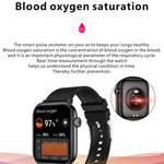 Montre connectée de sport QX9 1,96 pouce BT5.2, compatible avec les appels Bluetooth, le suivi du sommeil, la saturation en oxygène, la fréquence cardiaque et la pression artérielle.