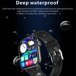 Montre connectée de sport QX9 1,96 pouce BT5.2, compatible avec les appels Bluetooth, le suivi du sommeil, la saturation en oxygène, la fréquence cardiaque et la pression artérielle.