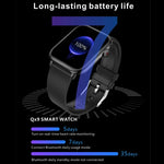 Montre connectée de sport QX9 1,96 pouce BT5.2, compatible avec les appels Bluetooth, le suivi du sommeil, la saturation en oxygène, la fréquence cardiaque et la pression artérielle.