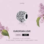 Perles texturées fleurs rétro en argent sterling S925, accessoires de bracelet collier DIY