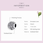 Perles texturées fleurs rétro en argent sterling S925, accessoires de bracelet collier DIY