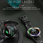 Montre connectée Bluetooth C22 avec écran rond de 1,6 pouce, prise en charge du suivi de la santé et 24 modes sportifs
