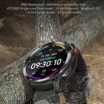 Montre connectée Bluetooth C22 avec écran rond de 1,6 pouce, prise en charge du suivi de la santé et 24 modes sportifs