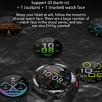 Montre connectée Bluetooth C22 avec écran rond de 1,6 pouce, prise en charge du suivi de la santé et 24 modes sportifs
