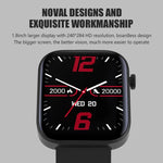 Montre connectée P43 avec écran TFT de 1,8 pouce, Bluetooth, prise en charge du suivi de la fréquence cardiaque et plus de 100 modes sportifs