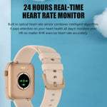 Montre connectée P43 avec écran TFT de 1,8 pouce, Bluetooth, prise en charge du suivi de la fréquence cardiaque et plus de 100 modes sportifs
