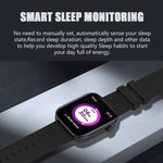 Montre connectée P43 avec écran TFT de 1,8 pouce, Bluetooth, prise en charge du suivi de la fréquence cardiaque et plus de 100 modes sportifs