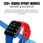 Montre connectée P43 avec écran TFT de 1,8 pouce, Bluetooth, prise en charge du suivi de la fréquence cardiaque et plus de 100 modes sportifs