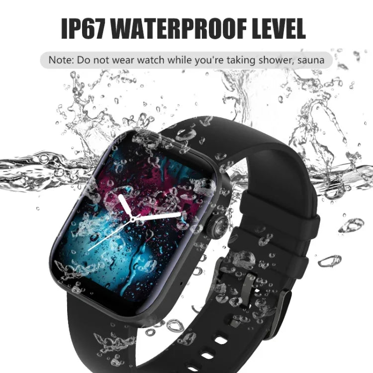 Montre connectée P43 avec écran TFT de 1,8 pouce, Bluetooth, prise en charge du suivi de la fréquence cardiaque et plus de 100 modes sportifs