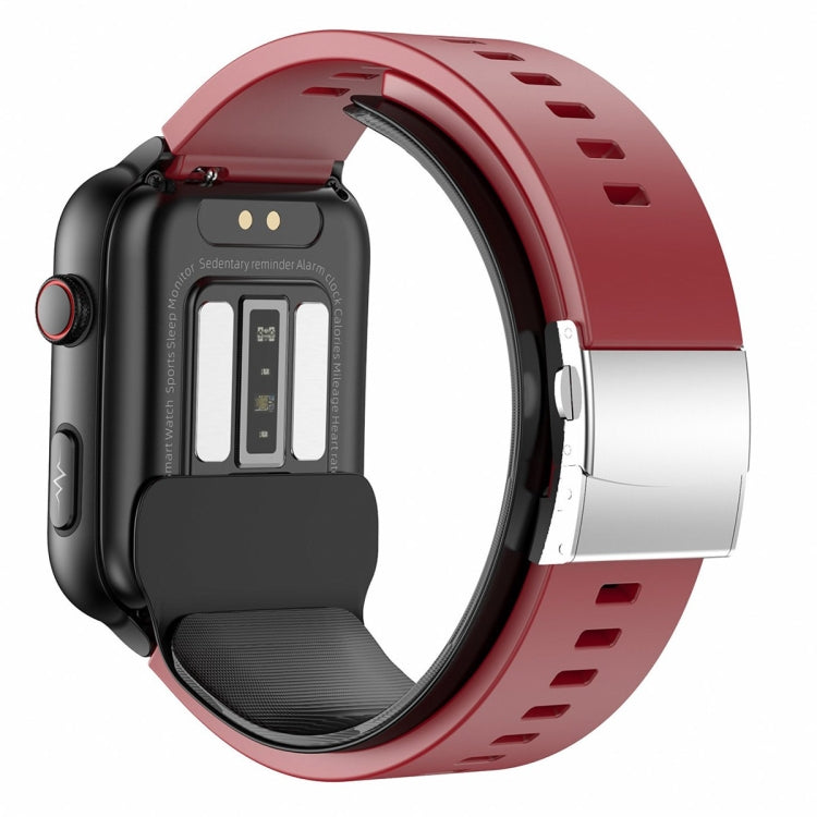 Montre connectée TK63 avec écran couleur de 1,91 pouce, pompe à air, surveillance de la pression artérielle et ECG.