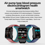 Montre connectée TK63 avec écran couleur de 1,91 pouce, pompe à air, surveillance de la pression artérielle et ECG.