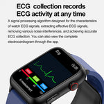 Montre connectée TK63 avec écran couleur de 1,91 pouce, pompe à air, surveillance de la pression artérielle et ECG.