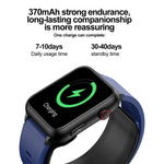 Montre connectée TK63 avec écran couleur de 1,91 pouce, pompe à air, surveillance de la pression artérielle et ECG.
