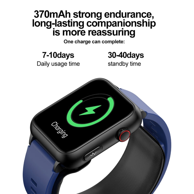 Montre connectée TK63 avec écran couleur de 1,91 pouce, pompe à air, surveillance de la pression artérielle et ECG.