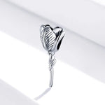 Perles de tulipe en argent sterling S925 pour bracelet et collier DIY