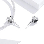 Perles de tulipe en argent sterling S925 pour bracelet et collier DIY