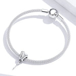 Perles de tulipe en argent sterling S925 pour bracelet et collier DIY