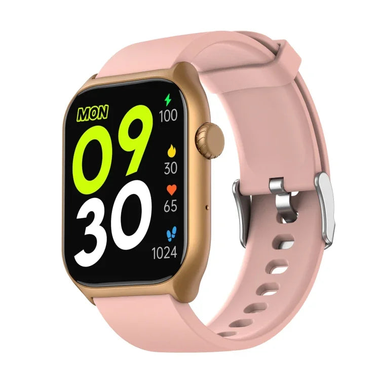 Montre connectée GTS7 2 pouces pour le fitness et la santé : appels Bluetooth, fréquence cardiaque, pression artérielle et MET.
