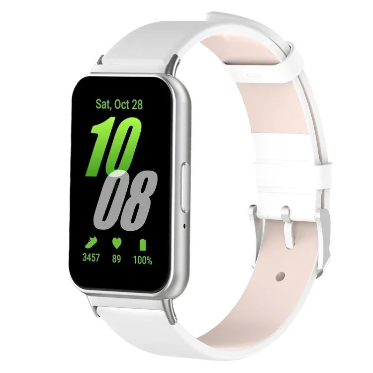 Bracelet de montre en cuir synthétique, pour Samsung Galaxy Fit 3