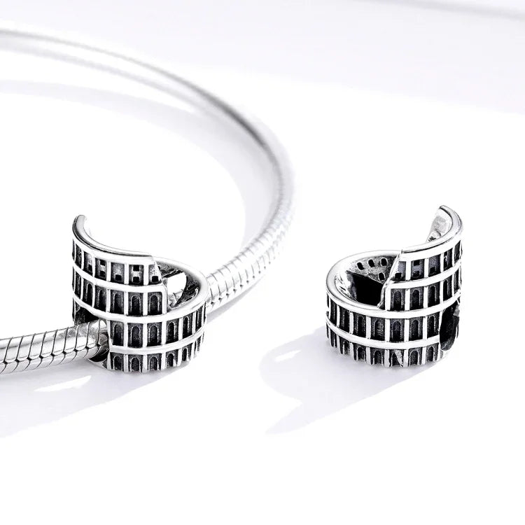 Accessoires Collier Bracelet Bricolage Perles Colisée en Argent Sterling S925