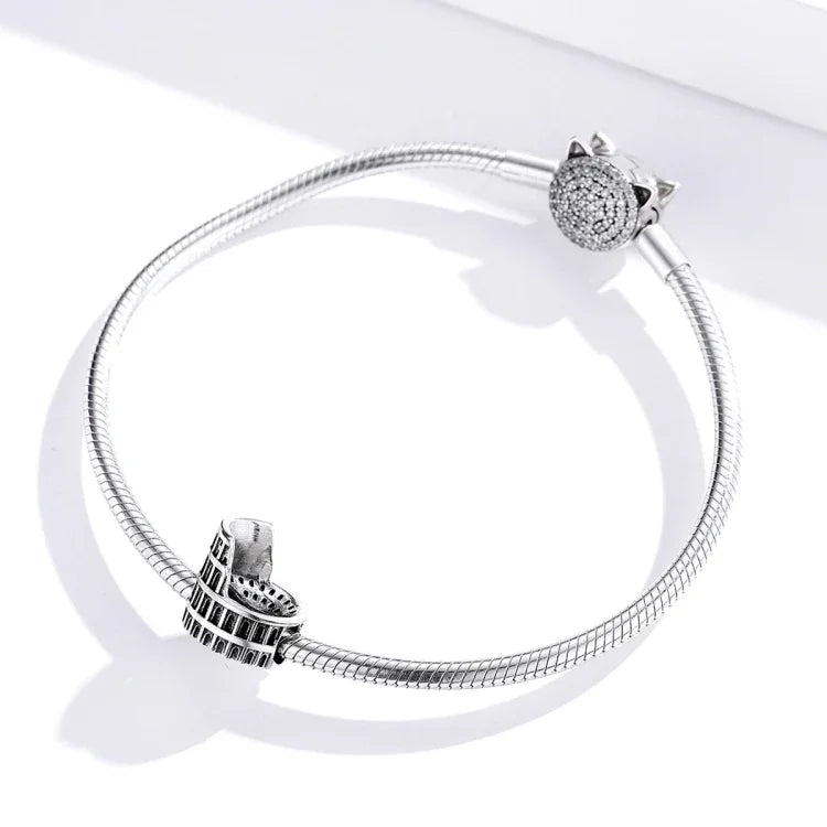 Accessoires Collier Bracelet Bricolage Perles Colisée en Argent Sterling S925