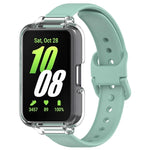 Half Coverage PC Watch Case + Silicone Watch Band Set, For Samsung Galaxy Fit 3